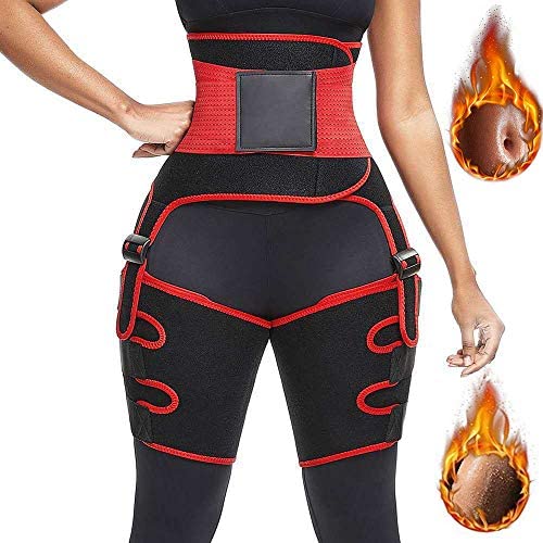 EIFFTER Waist Trainer for Women, High Waist Thigh Trimmer, 3 in 1 Weight Loss Butt Lifter Waist Trainer Shaping Slimming Support, Hips Belt Trimmer Body Shaper