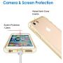 JETech Case for Apple iPhone 6 and iPhone 6s, Shock-Absorption Bumper Cover, Anti-Scratch Clear Back (Gold)
