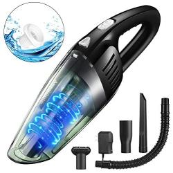 Handheld Vacuum Cleaner Cordless, Portable Car Vacuum Cleaner High Power Cordless, AomiAuto Rechargeable 12V 120W Lightweight Wet Dry Household Auto Mini Vacuum Cleaner for Home and Car Cleaning 