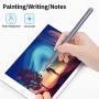 Capacitive Stylus Pen for Touch Screens, High Sensitivity Pencil Magnetism Cover Cap for iPad Pro/iPad Mini/iPad Air/iPhone Series All Capacitive Touch Screens (Grey)