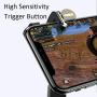 Video Game Joystick | H8 Pubg Game Controller Gamepad Joystick Metal Trigger Free Fire Shooting Button Gamepad for Android Mobile Phone