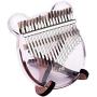 17 Keys Kalimba, Crystal Thumb Piano, Transparent Acrylic Material, with Tuning Hammer Portable Carry Bag, Musical Gifts for Kids Adult Beginners (Bear Shape)