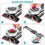 Neewer Camera Slider Video Track Dolly Rail Stabilizer: 31-inch/80cm, Flywheel Counterweight with Light Carbon Fiber Rails, Adjustable Legs, Carry Bag, DSLR Camera Camcorder Track for Filming