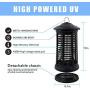 Bug Zapper for Indoor & Outdoor, Electric Mosquito Zapper Killer, 4200V Electric Mosquito Killer, Waterproof Powered Electric Mosquito Zappers Killer, Powerful Insect Killer for Home Garden Backyard