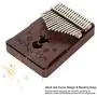 Kalimba 17 Keys Thumb Piano,Study Instruction and Tune Hammer,Portable Mbira Finger Piano Gifts for Kids and Adults Beginners (Brown) Kalimba 17 Keys Thumb Piano,Study Instruction and Tune Hammer,Portable Mbira Finger Piano Gifts for Kids and Adults Beginners (Brown)