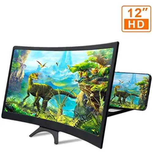 12 Phone Screen Amplifier, Coovee 3D HD Screen Magnifier Blueray Cell Phone Magnifier Projector Screen for Movies Videos and Gaming with Foldable Holder Stand Compatible with All Smartphones 12 Phone Screen Amplifier, Coovee 3D HD Screen Magnifier Blueray Cell Phone Magnifier Projector Screen for Movies Videos and Gaming with Foldable Holder Stand Compatible with All Smartphones