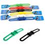 Flashlight Bike Mount Silicone Strap Rubber Tie Down Straps Bicycle Silicone Band Flashlight Helmet Light Mount Phone Strap Tie Ribbon Mount Holder Torch Light Water Bottle Holder 5 Pack Random Color