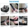 Dog Car Seat,Puppy Booster Seat Dog Travel Car Carrier Bed with Storage Pocket and Clip-on Safety Leash Removable Washable Cover for Small Dog