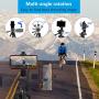 PEYOU Compatible for iPhone Camera Tripod, 62" Lightweight Aliminum Travel Camera Tripod Stand with Carry Bag + Wireless Remote + Phone Holder Mount Compatible for iPhone, Samsung & Android Phone