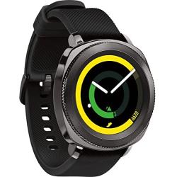 Samsung Gear Sport Smartwatch, Black (SM-R600NZKAXAR) (Renewed)