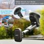 Magnetic Phone Car Mount,APPS2Car Universal Dashboard Windshield Industrial-Strength Suction Cup Car Phone Mount Holder with Adjustable Telescopic Arm,6 Strong Magnets,for All Cell Phones