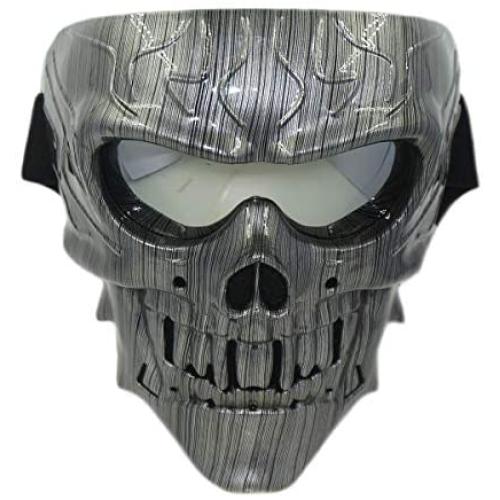 Lawnite Skull Airsoft Mask,Full Face Protective Paintball Masks,Airsoft Tactical Mask for Outdoor Cs Wargame, Eye Protection Mask, Cosplay and Movie Camouflage Mask Lawnite Skull Airsoft Mask,Full Face Protective Paintball Masks,Airsoft Tactical Mask for Outdoor Cs Wargame, Eye Protection Mask, Cosplay and Movie Camouflage Mask