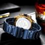 Mens Watches Men Designer Chronograph Waterproof Analogue Quartz Watch Men Stainless Steel Wrist Watch Fashion Large Date Watches for Men
