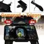 EIKdoulf02 4.5-6.5inch Mobile Phone Game Controller Gaming Joystick for PUBG Android iOS - Black