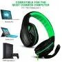 Gaming Headset,DLAND 3.5mm Wired Bass Stereo Noise Isolation Gaming Headphones with Mic for Laptop Computer, Cellphone, PS4 and so on- Volume Control (Black and Green) Gaming Headset,DLAND 3.5mm Wired Bass Stereo Noise Isolation Gaming Headphones with Mic for Laptop Computer, Cellphone, PS4 and so on- Volume Control (Black and Green)