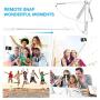 Selfie Stick Bluetooth, BlitzWolf 35 inch Super Long Extendable Selfie Stick with Wireless Remote and Tripod for iPhone Xs/XR/X/iPhone 8/8 Plus/Galaxy S9/S9 Plus/Note 8/S8/S8 Plus/More(White)
