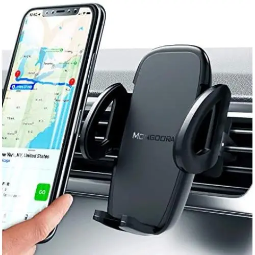 Universal Air Vent Car Phone Mount Holder - Updated Version by Mongoora - for Any Smartphone - Car Cell Phone Holder - Vent Phone Holder - Car Vent Mount - Air Vent Mount Holder - for Women Men. Universal Air Vent Car Phone Mount Holder - Updated Version by Mongoora - for Any Smartphone - Car Cell Phone Holder - Vent Phone Holder - Car Vent Mount - Air Vent Mount Holder - for Women Men.