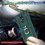 LG Stylo 5 Case, LG Stylo 5 Plus Case, LG Stylo 5V Case with Tempered Glass Screen Protector [2Pack], Jshru Military Grade Phone Case with Ring Car Mount Kickstand for LG Stylo 5X Midnight Green