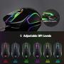 MOTOSPEED USB Wired 3500DPI Gaming Mouse Support Macro Programming, with 6 Buttons, Adjustable RGB Backlit, 6 Adjustable DPI Mouse for PC, Laptop, Apple MacBook