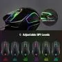 MOTOSPEED USB Wired 3500DPI Gaming Mouse Support Macro Programming, with 6 Buttons, Adjustable RGB Backlit, 6 Adjustable DPI Mouse for PC, Laptop, Apple MacBook