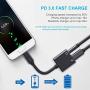 USB C/Type C to 3.5mm Aux Audio Headphone Charger and Music Jack Adapter, Compatible for Pixel 3 3XL 2 2XL, iPad pro 2018, HTC,Esential and so on Type c Products [2 Pack]
