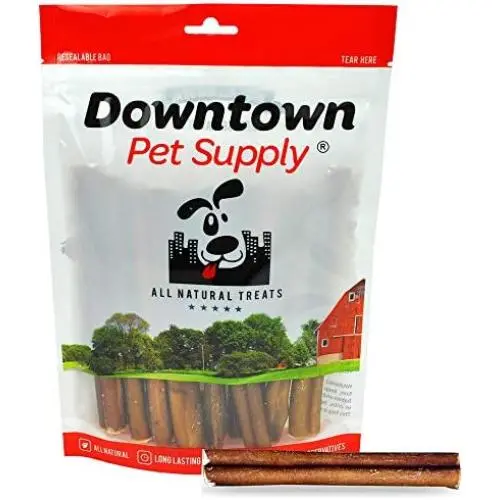Downtown Pet Supply 6 inch Bully Sticks, Standard Regular Thick Select Dog Dental Chew Treats Downtown Pet Supply 6 inch Bully Sticks, Standard Regular Thick Select Dog Dental Chew Treats