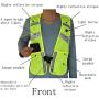 LED Reflective Vest for Running Walking Cycling USB Rechargeable Light Up Flashing Safety Warning Vest, Adjustable Waist & 2 Large Pocket Reflective Gear for Runners Cyclist Dog Walker Motorcyclist