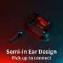 Wireless Earbuds, Goojodoq Bluetooth 5.0 Earbuds-Wireless Earphones with Smart Touch, Dual-Mic, Auto-Pair, 3D Stereo, Sweatproof Mini Sports Earbuds Compatible with Hi-Fi Sound for Android and iPhone