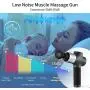 PTsolo Massage Gun Deep Tissue Muscle Massage Gun Handheld Body Percussion Massager 20 Speed Adjustable Electric Massager with 6 Heads for Relieving Muscle Pain Soreness and Stiffness