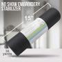 [15”x30 Yards] No Show Mesh Stabilizer for Embroidery (Black) Free Pen & Snip, Permanent No-Show Poly Mesh Backing for Machine Embroidery, Hand Sewing, Hoop and Stitch, Translucent Nylon Spun