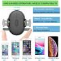 Windshield Phone Stand for Car, Dashboard Phone Mount 360° Rotation Stretchable One Touch Car Holder Compatible for iPhone 8 Plus X XR XS MAX 7 6s Samsung S10 S8 S9 Plus S7 Note 9 8 LG G5 G6 Nexus 5X
