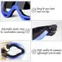 Valleycomfy 4 Pack Skiing Goggles, Adjustable Protective Motorcycle Goggles, Riding Safety Glasses, UV Protection Anti Fog Snow Goggles for Men Women Youth Kids