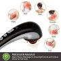 Snailax Cordless Handheld Back Massager - Rechargeable Percussion Massage with Heat, Deep Tissue Massager for Neck Shoulder Waist Leg Foot Back Pain Relief, Portable Wand Massager for Full Body