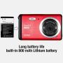 Mini Digital Camera, Vmotal 2.8 Inch LCD 12MP Compact Digital Camera, Entry-Level Point and Shoot Camera Pocket Camera, Beginner Camera for Kids with 8X Zoom and Rechargeable Battery