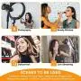 VillSure 10" Selfie Ring Light with Tripod Stand, LED Ring Light & Phone Holder for iPhone Android,Ringlight for Live Stream/Makeup/Photography/YouTube Video VillSure 10" Selfie Ring Light with Tripod Stand, LED Ring Light & Phone Holder for iPhone Android,Ringlight for Live Stream/Makeup/Photography/YouTube Video