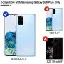 [2+2] HATOSHI Designed for Samsung Galaxy S20 Plus 5G (6.7-inch), 2 Pack Flexible TPU Film Screen Protector + 2 Pack Tempered Glass Camera Lens Protector, [Full Coverage] [Bubble Free]Case Friendly Screen Cover for S20+