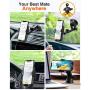 VANMASS Car Phone Mount, Universal Cell Phone Holder for Car Dashboard, Windshield, Air Vent with One-Click Release Button, Compatible with iPhone, Samsung, Google, LG, HTC & More Smartphone