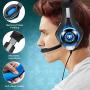 BlueFire Professional 3.5mm PS4 Gaming Headset Headphone with Mic and LED Lights for Playstation 4, Xbox one,Laptop, Computer (Blue)