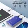 Power Bank RAVPower 16750mAh Portable Charger Ultra-Compact External Battery Pack with 4.5A Max Output Phone Charger Dual USB Ports & Flashlight for iPhone 11 Pro SE Samsung Galaxy S20 Note10 (Blue) Power Bank RAVPower 16750mAh Portable Charger Ultra-Compact External Battery Pack with 4.5A Max Output Phone Charger Dual USB Ports & Flashlight for iPhone 11 Pro SE Samsung Galaxy S20 Note10 (Blue)