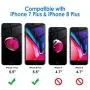 JETech Privacy Screen Protector for iPhone 8 Plus and iPhone 7 Plus, Anti-Spy Tempered Glass Film, 2-Pack JETech Privacy Screen Protector for iPhone 8 Plus and iPhone 7 Plus, Anti-Spy Tempered Glass Film, 2-Pack