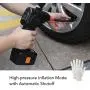 autowit Cordless Tire Inflator Portable Handheld Air Compressor for Car Bike Motorcycle Inflatables Pressure Gauge Rechargeable LI-ion Battery 12V DC Automatically Stops