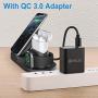 Wireless Charger for AirPods Pro with Adapter, Coobetter 3 in 1 Wireless Charging Station,Wireless Charging Stand Watch Charger Compatible with iPhone 11/11 pro /11 Pro Max/Xs/XS Max/XR/X / 8 /8P … …