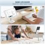 Cell Phone Stand, Angle Height Adjustable Phone Holder, Aluminum Desktop Charging Dock with Non-slip Base and Charging Port, Tablet Stand Holder Compatible with Mobile Phone/iPad/Kindle/Tablets, White