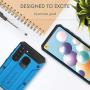 Evocel Galaxy A21 Explorer Series Pro with Glass Screen Protector and Belt Clip Holster for The Samsung Galaxy A21, Blue