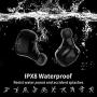 Wireless Earbuds Bluetooth Wireless Headphones Stereo HiFi Sound IPX8 Waterproof Wireless Headphones Sport with Charging Case for iOS and Android