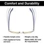 Gamma Ray Blue Light Blocking Gaming Glasses - Amber Tint Anti Glare Eye Strain Digital Screens Computer TV Cell Phones - Not Magnified