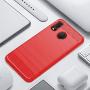 Samsung A20 case,Galaxy A20 Case,Galaxy A30 Case,MAIKEZI Soft TPU Slim Fashion Anti-Fingerprint Non-Slip Protective Phone Case Cover for Samsung Galaxy A20/A30 (Red Brushed TPU)