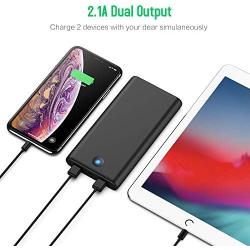 Portable Charger Power Bank 25800mah Newest Enhanced Portable Phone Charger Dual Output with LED Colorful Indicator Charging External Battery Packs Charger for Smartphone, Android,Tablet and More