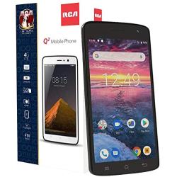 RCA Q2 Android 9.0 Pie, 5.0" HD, 4G LTE, 16GB, 8MP 5MP Dual Camera, Dual Sim, Unlocked Smartphone (Black)