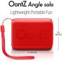 OontZ Angle Solo - Bluetooth Portable Speaker, Compact Size, Surprisingly Loud Volume & Bass, 100 Foot Wireless Range, IPX5, Perfect Travel Speaker, Bluetooth Speakers by Cambridge Sound Works (Red)